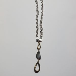 2 tone chain necklace